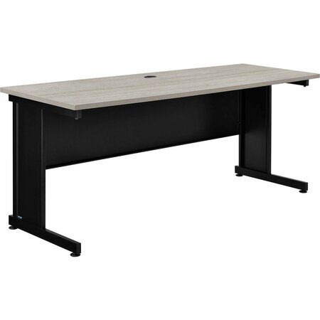 INTERION BY GLOBAL INDUSTRIAL Interion 72inW Desk, Rustic Gray 240346RGY